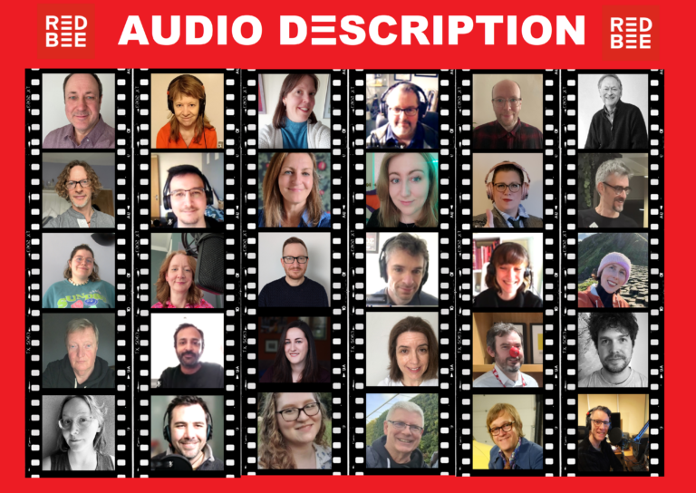 Some of the faces of the Red Bee Audio Description team.